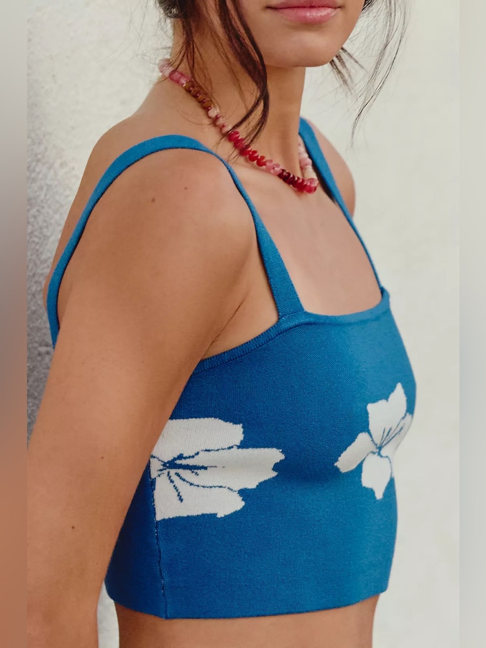 CELANDINE Anthropologie Square Neck Tank - Picture 3 of 3